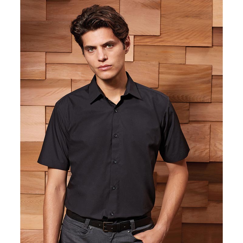 Supreme poplin short sleeve shirt - Black 14.5